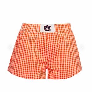 Auburn University Gingham Women's Sleep Shorts